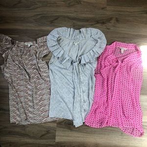 Trio of Banana Republic Blouses